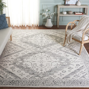 Safavieh Ebony Hand-tufted Wool Pile Area Rug - Elegant Geometric Design For Modern Home Décor Upgrade Ivory ,Grey Wool Pile Ebn143f-6