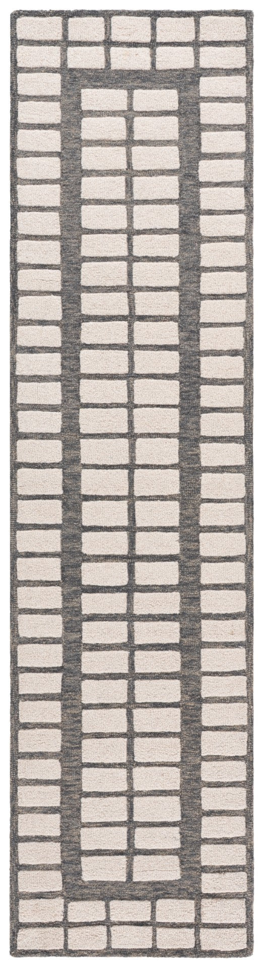 Safavieh Ebony Hand-tufted Area Rug - Luxurious Wool Pile For Contemporary Elegance In Any Living Space Grey ,Ivory Wool Pile Ebn151f-6