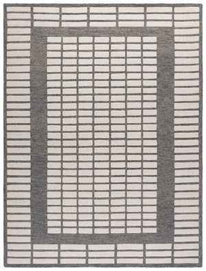 Safavieh Ebony Hand-tufted Area Rug - Luxurious Wool Pile For Contemporary Elegance In Any Living Space Grey ,Ivory Wool Pile Ebn151f-6