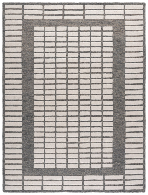Safavieh Ebony Hand-tufted Area Rug - Luxurious Wool Pile For Contemporary Elegance In Any Living Space Grey ,Ivory Wool Pile Ebn151f-6