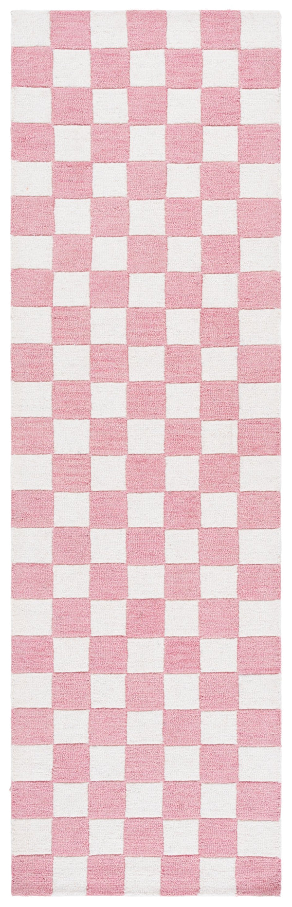 Safavieh Ebony Luxurious Gold And Ivory Checkered Area Rug - Hand-tufted Comfort For Elegant Home Décor Pink ,Ivory 80% Wool,20% Cotton Ebn175u-3