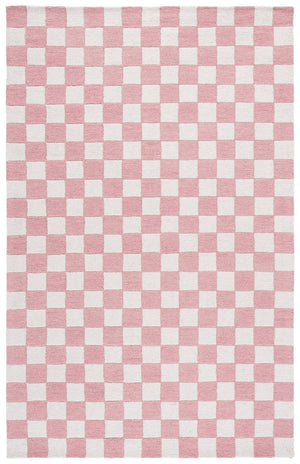 Safavieh Ebony Luxurious Gold And Ivory Checkered Area Rug - Hand-tufted Comfort For Elegant Home Décor Pink ,Ivory 80% Wool,20% Cotton Ebn175u-3