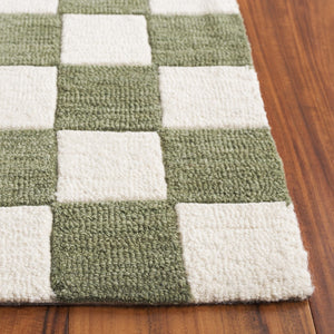 Safavieh Ebony 175y Green Ivory Green ,Ivory 80% Wool,20% Cotton Ebn175y-4