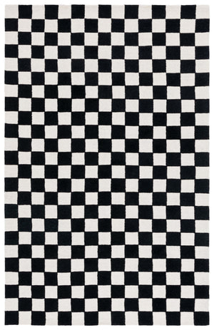 Safavieh Ebony 175z Black Ivory Black ,Ivory 80% Wool,20% Cotton Ebn175z-6sq