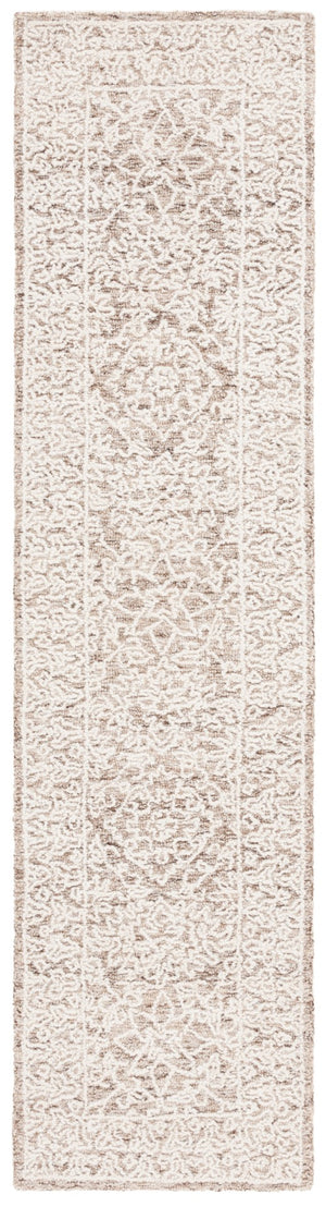 Safavieh Ebony 202 Hand Tufted Wool Pile Traditional Rug Brown / Ivory EBN202T-8