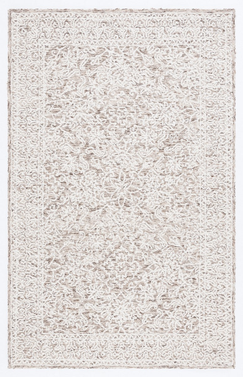 Safavieh Ebony 202 Hand Tufted Traditional Rug Brown / Ivory 4' x 6'