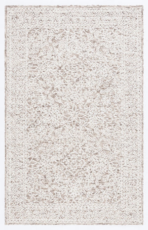 Safavieh Ebony 202 Hand Tufted Traditional Rug Brown / Ivory 4' x 6'