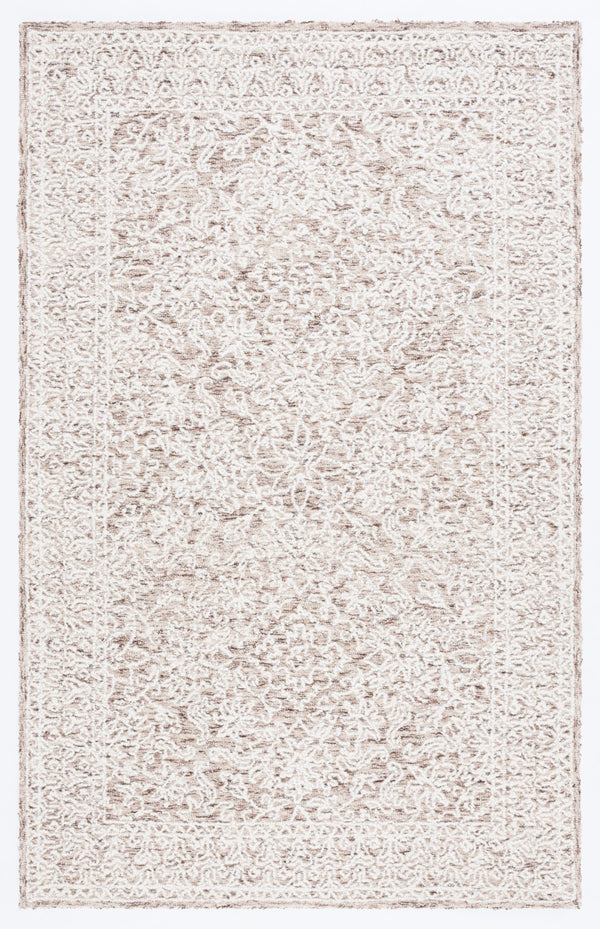 Safavieh Ebony 202 Hand Tufted Traditional Rug Brown / Ivory 5' x 8'