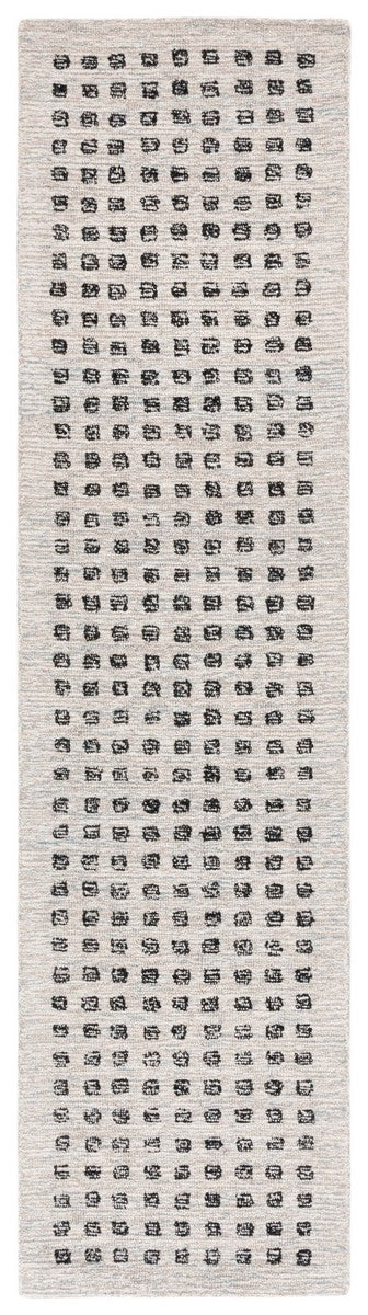 Safavieh Ebony 203 Checkered Hand Tufted Modern Rug Beige / Black 8' x 10'