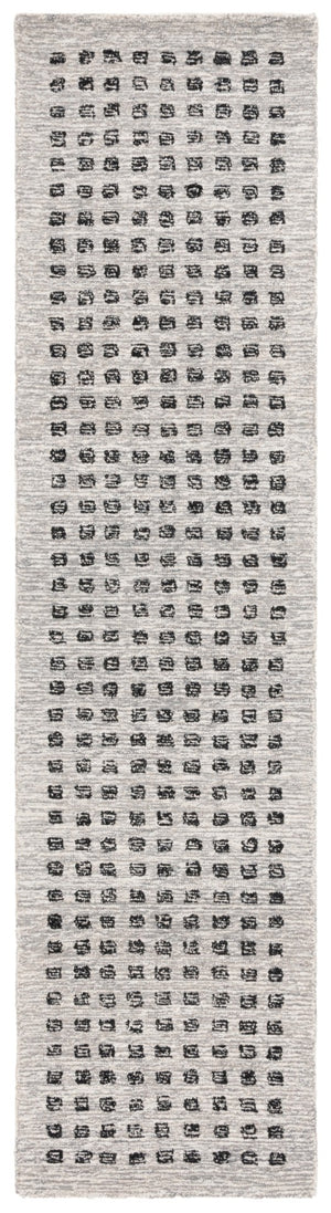 Safavieh Ebony Hand-tufted Wool Area Rug - Contemporary Silver & Black Design For Elegant Living Spaces Silver ,Black Wool Pile Ebn203g-9