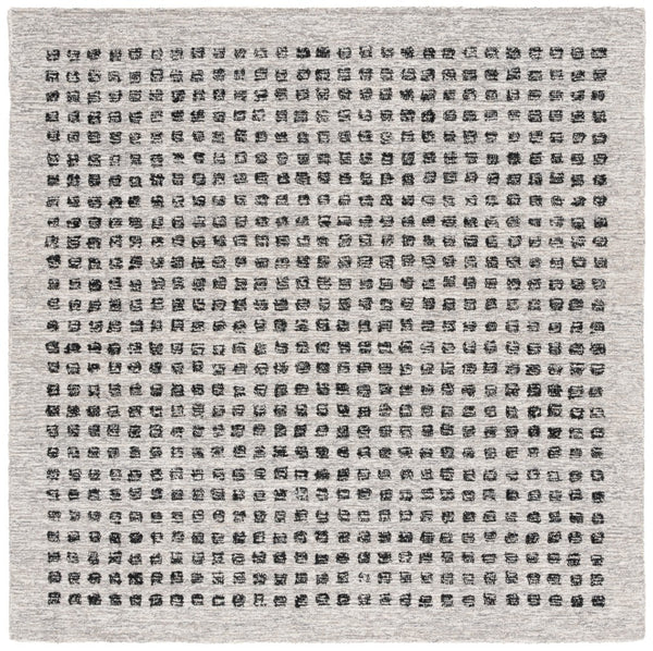 Safavieh Ebony Hand-tufted Wool Area Rug - Contemporary Silver & Black Design For Elegant Living Spaces Silver ,Black Wool Pile Ebn203g-9