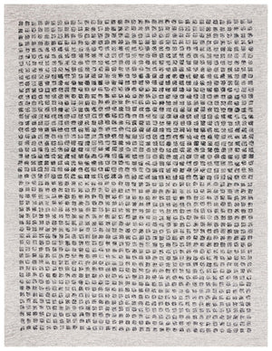 Safavieh Ebony 203 Checkered Hand Tufted Modern Rug Silver / Black 4' x 6'