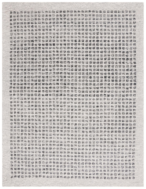 Safavieh Ebony Hand-tufted Wool Area Rug - Contemporary Silver & Black Design For Elegant Living Spaces Silver ,Black Wool Pile Ebn203g-9