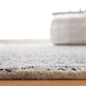 Safavieh Ebony 204 Hand Tufted Geometric Rug Charcoal / Ivory 4' x 6'