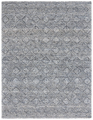 Safavieh Ebony 204 Hand Tufted Geometric Rug Charcoal / Ivory 4' x 6'