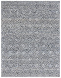 Safavieh Ebony 204 Hand Tufted Geometric Rug Charcoal / Ivory 4' x 6'