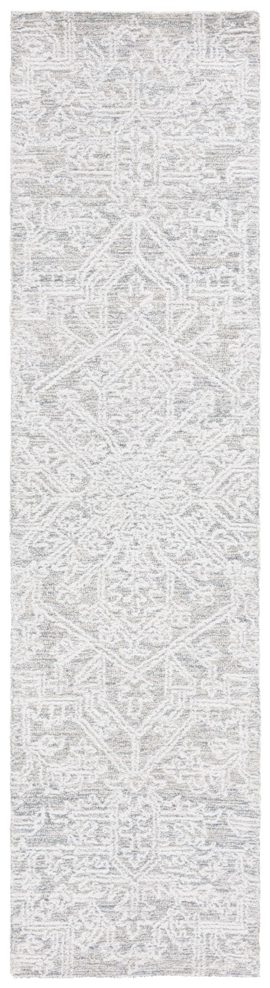 Safavieh Ebony 205 Hand Tufted 60% Polyester, 20% Wool, 20% Cotton Traditional Rug Grey / Ivory EBN205F-8