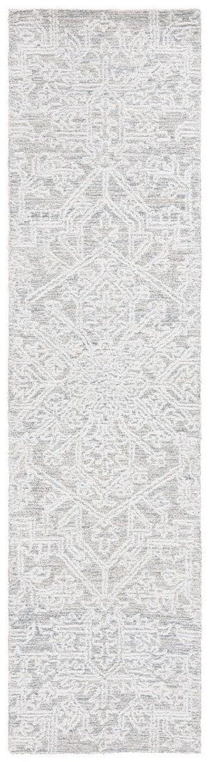 Safavieh Ebony 205 Hand Tufted Traditional Rug Grey / Ivory 4' x 6'