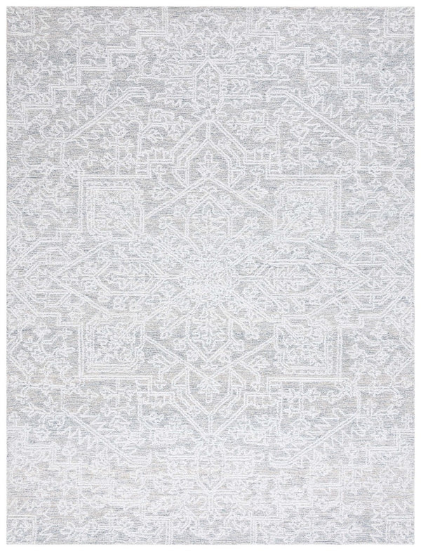 Safavieh Ebony 205 Hand Tufted Traditional Rug Grey / Ivory 4' x 6'