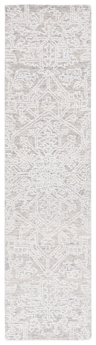 Safavieh Ebony 205 Hand Tufted Traditional Rug Ivory / Silver 8' x 10'