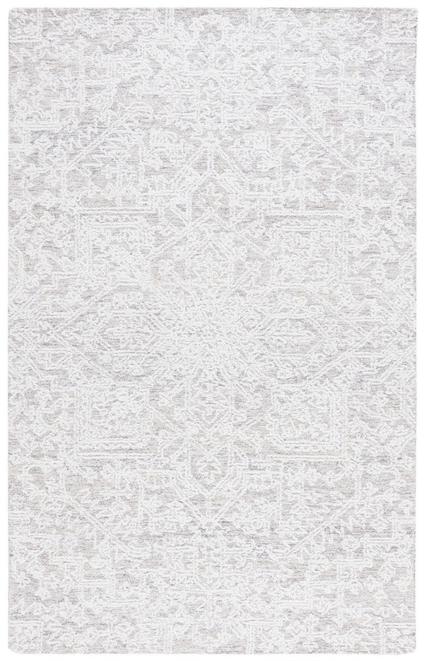 Safavieh Ebony 205 Hand Tufted Traditional Rug Ivory / Silver 8' x 10'