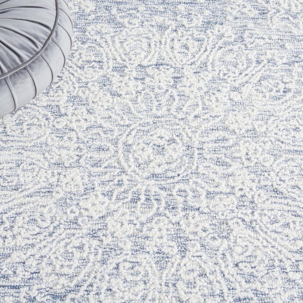 Safavieh Ebony 206 Hand Tufted Traditional Rug Grey / Ivory 5' x 8'