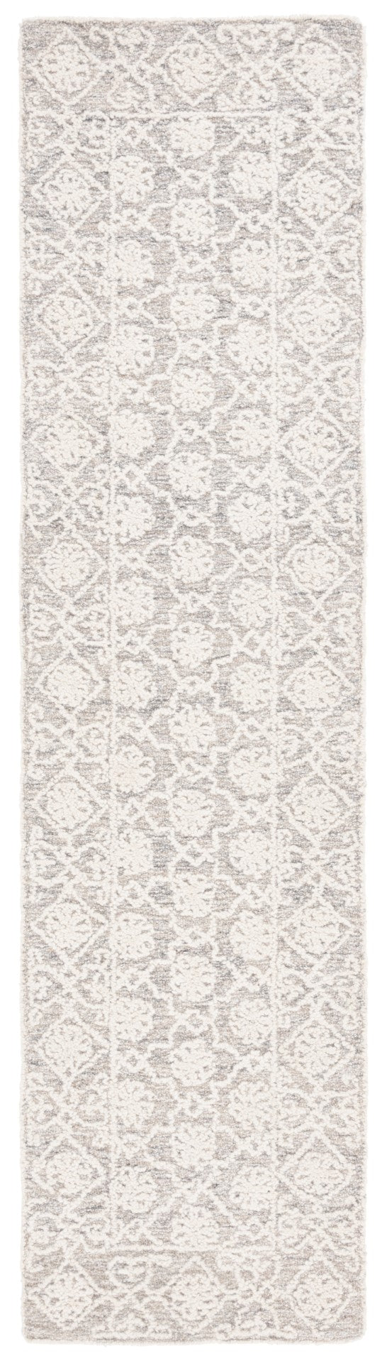 Safavieh Ebony 208 Hand Tufted Wool Pile Traditional Rug Grey / Ivory EBN208F-8