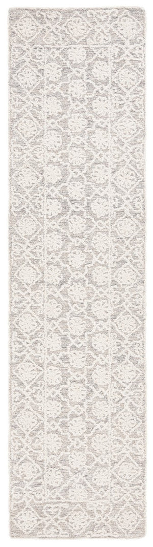Safavieh Ebony 208 Hand Tufted Traditional Rug Grey / Ivory 4' x 6'