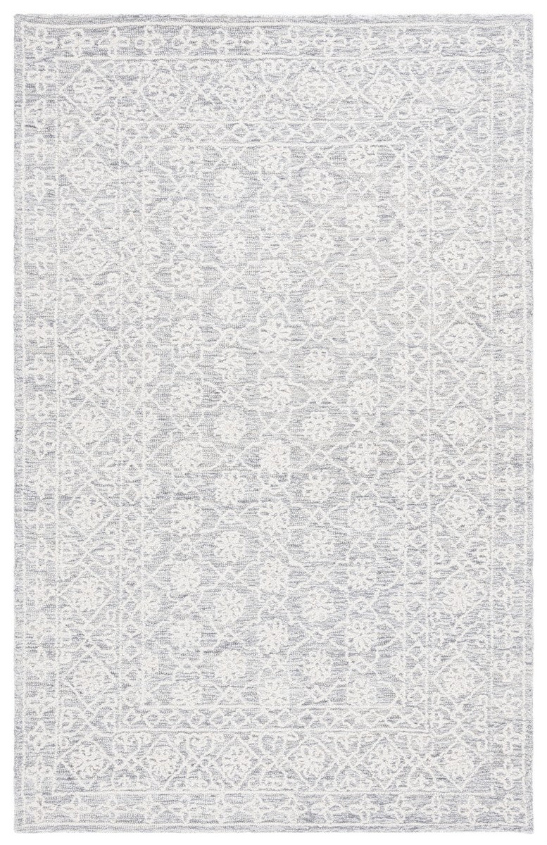 Safavieh Ebony 208 Hand Tufted Traditional Rug Grey / Ivory 4' x 6'