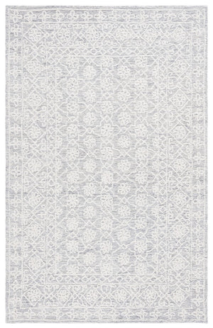 Safavieh Ebony 208 Hand Tufted Traditional Rug Grey / Ivory 4' x 6'