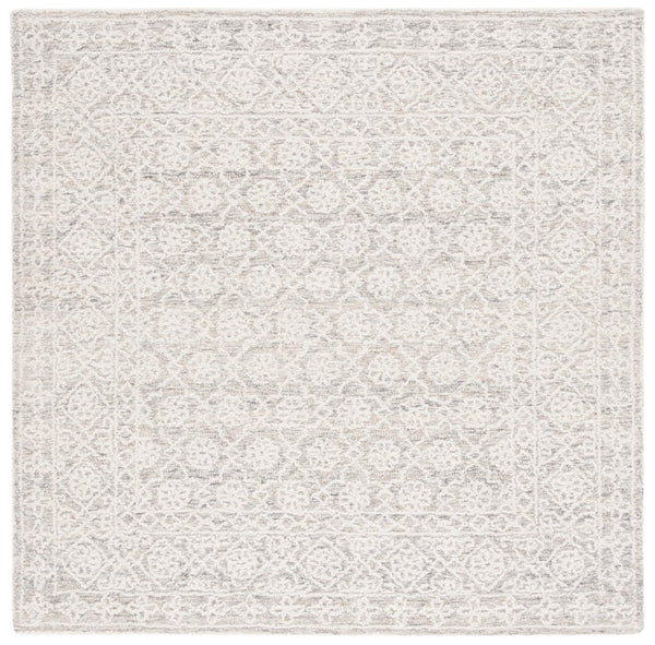 Safavieh Ebony 208 Hand Tufted Traditional Rug Grey / Ivory 6' x 9'