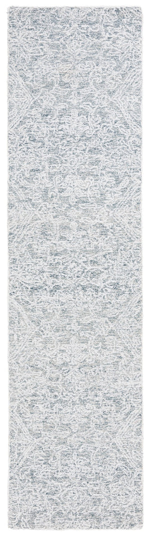 Safavieh Ebony 209 Hand Tufted 60% Polyester, 20% Wool, 20% Cotton Traditional Rug Light Blue / Ivory EBN209M-8