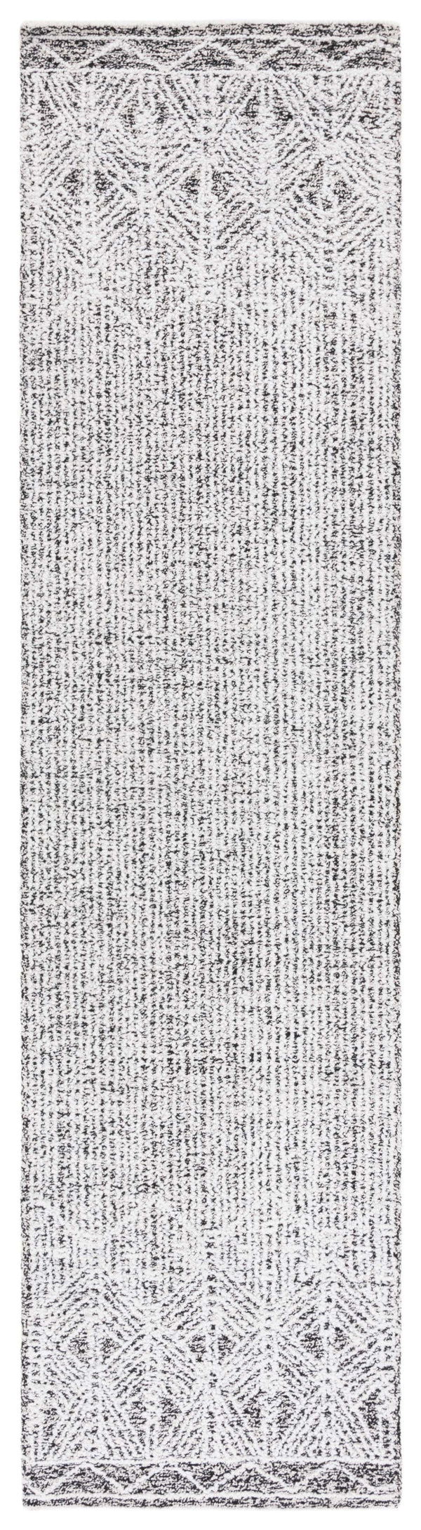 Safavieh Ebony 210 Hand Tufted Traditional Rug Ivory / Black 2'-3" x 9'