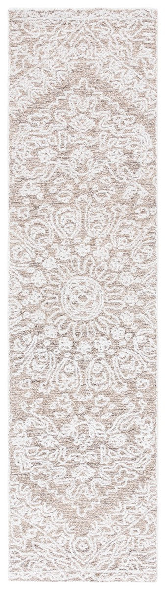 Safavieh Ebony 211 Hand Tufted Traditional Rug Ivory / Brown 8' x 10'