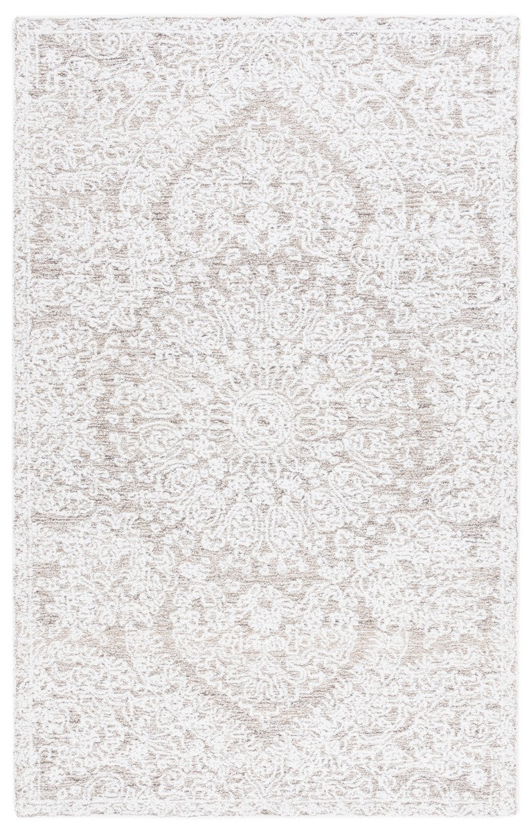 Safavieh Ebony 211 Hand Tufted Traditional Rug Ivory / Brown 2'-3" x 9'