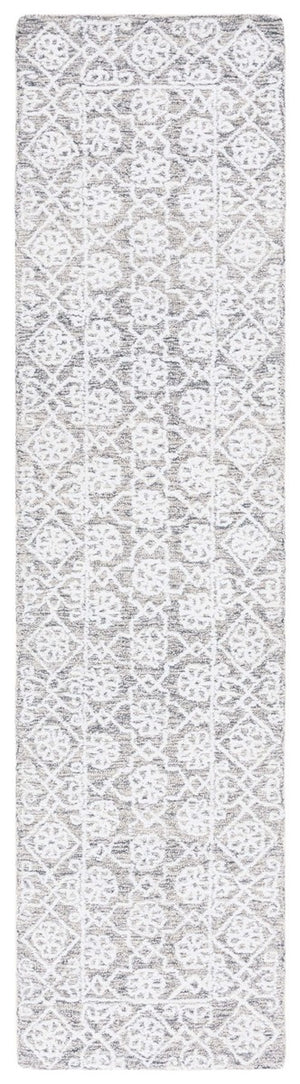Safavieh Ebony 212 Hand Tufted Traditional Rug Ivory / Grey 8' x 10'