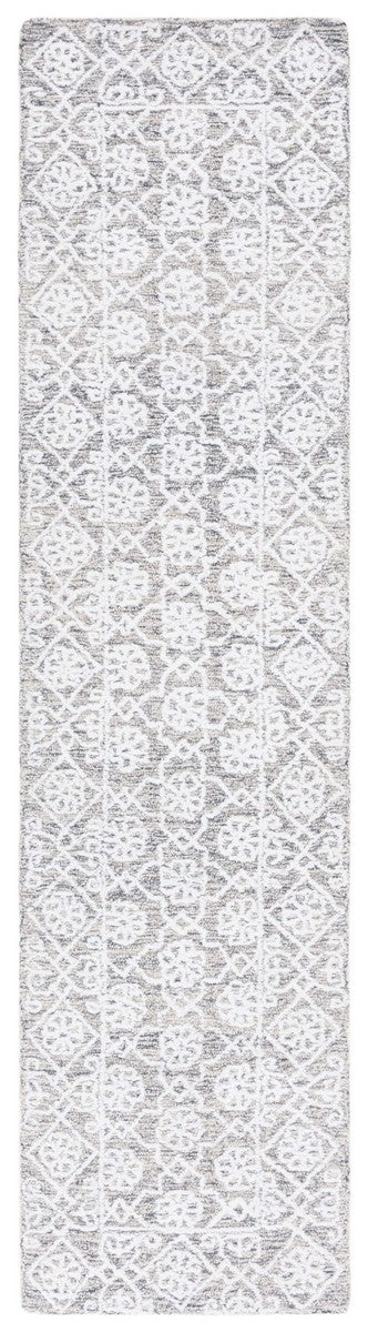 Safavieh Ebony 212 Hand Tufted Traditional Rug Ivory / Grey 8' x 10'