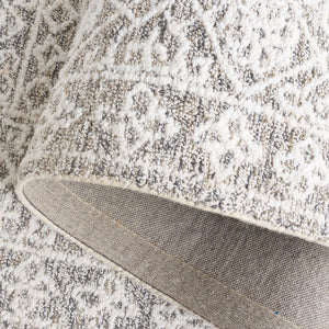 Safavieh Ebony 212 Hand Tufted Traditional Rug Ivory / Grey 5' x 8'