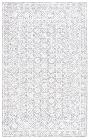 Safavieh Ebony 212 Hand Tufted Traditional Rug Ivory / Grey 5' x 8'