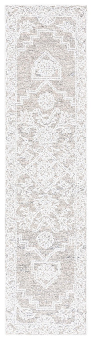 Safavieh Ebony 213 Hand Tufted Traditional Rug Ivory / Taupe 8' x 10'