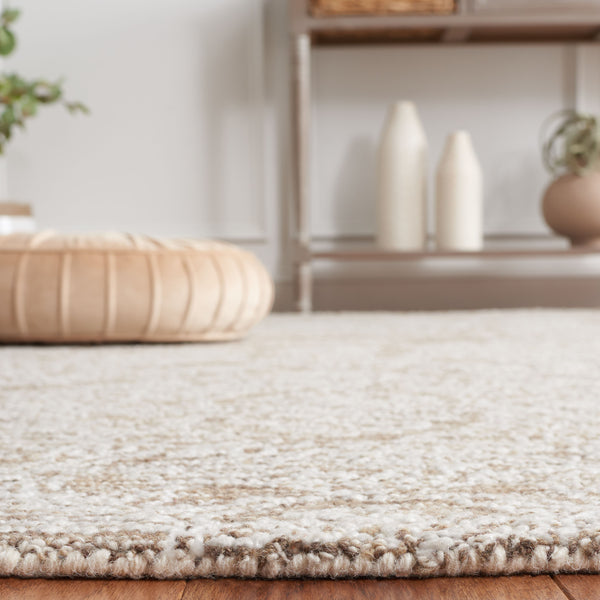 Safavieh Ebony 215 Hand Tufted Modern Rug Brown / Ivory 5' x 8'