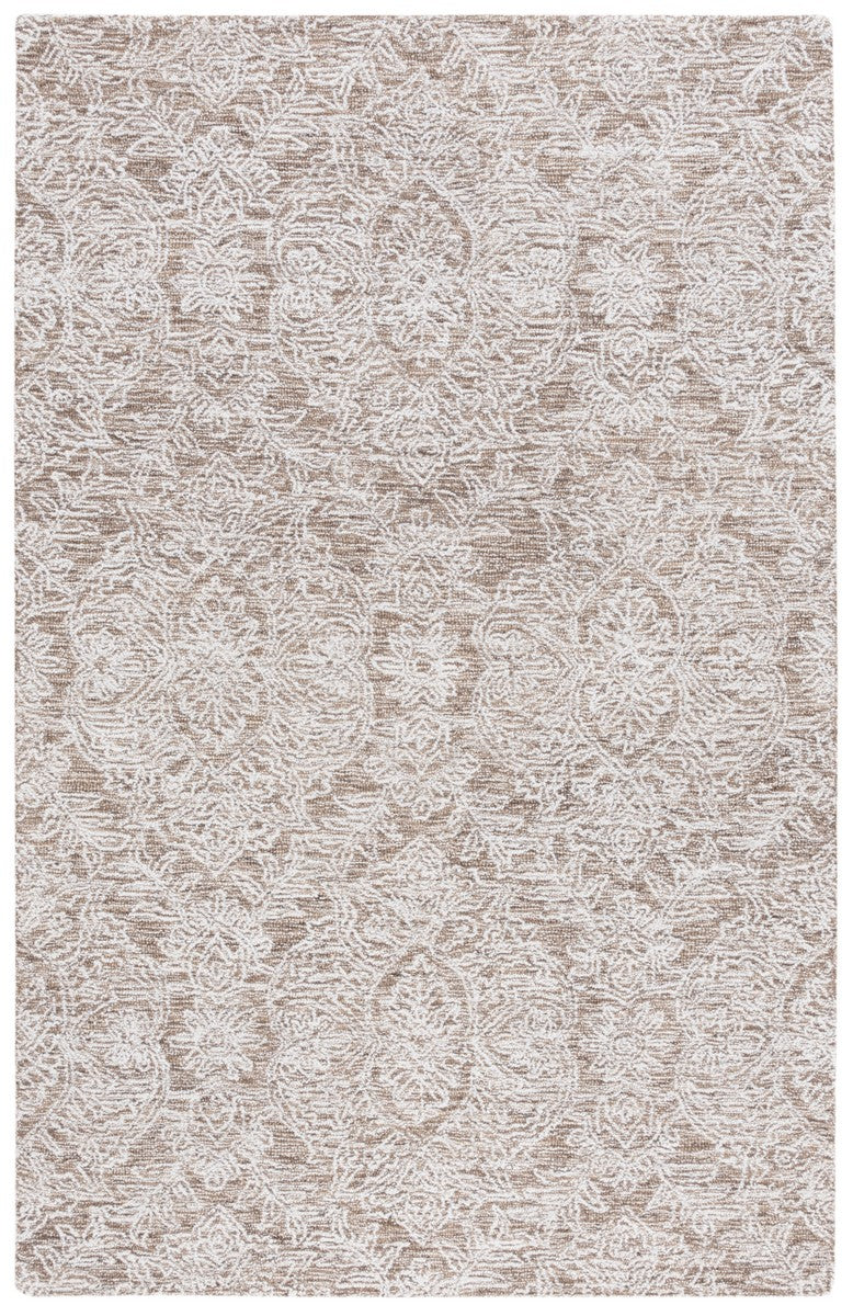 Safavieh Ebony 215 Hand Tufted Modern Rug Brown / Ivory 2'-3" x 9'