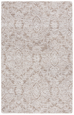 Safavieh Ebony 215 Hand Tufted Modern Rug Brown / Ivory 5' x 8'