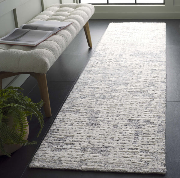 Safavieh Ebony Hand-tufted Area Rug In Elegant Neutral Palette For Stylish Home Décor And Comfort Ivory ,Grey 80% Wool,20% Cotton Ebn216a-6