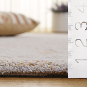 Safavieh Ebony Luxurious Hand-tufted Runner Rug - Modern Elegance In Warm Tones For Your Contemporary Home Ivory ,Gold 80% Wool,20% Cotton Ebn216d-5