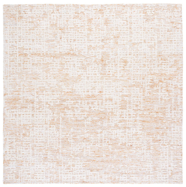 Safavieh Ebony Luxurious Hand-tufted Runner Rug - Modern Elegance In Warm Tones For Your Contemporary Home Ivory ,Gold 80% Wool,20% Cotton Ebn216d-6sq