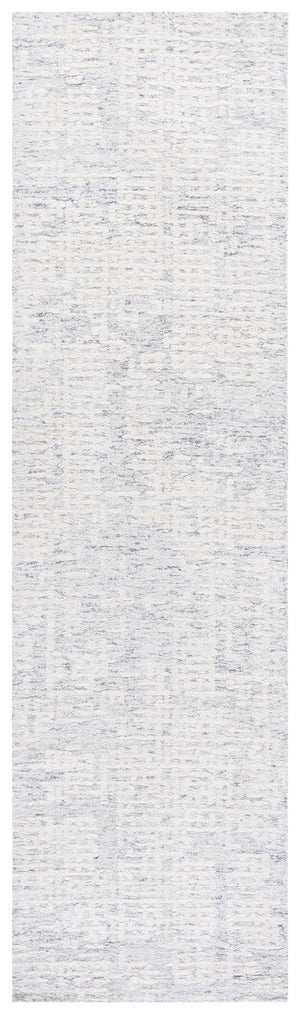 Safavieh Ebony Luxurious Hand-tufted Runner Rug - Modern Elegance In Warm Tones For Your Contemporary Home Silver ,Ivory 80% Wool,20% Cotton Ebn216g-29