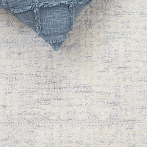 Safavieh Ebony Hand-tufted Area Rug - Luxurious Wool And Cotton Blend, Perfect For Modern Home Décor Silver ,Ivory 80% Wool,20% Cotton Ebn216g-4