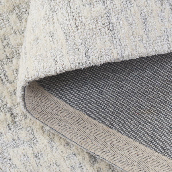 Safavieh Ebony Hand-tufted Area Rug - Luxurious Wool And Cotton Blend, Perfect For Modern Home Décor Silver ,Ivory 80% Wool,20% Cotton Ebn216g-4