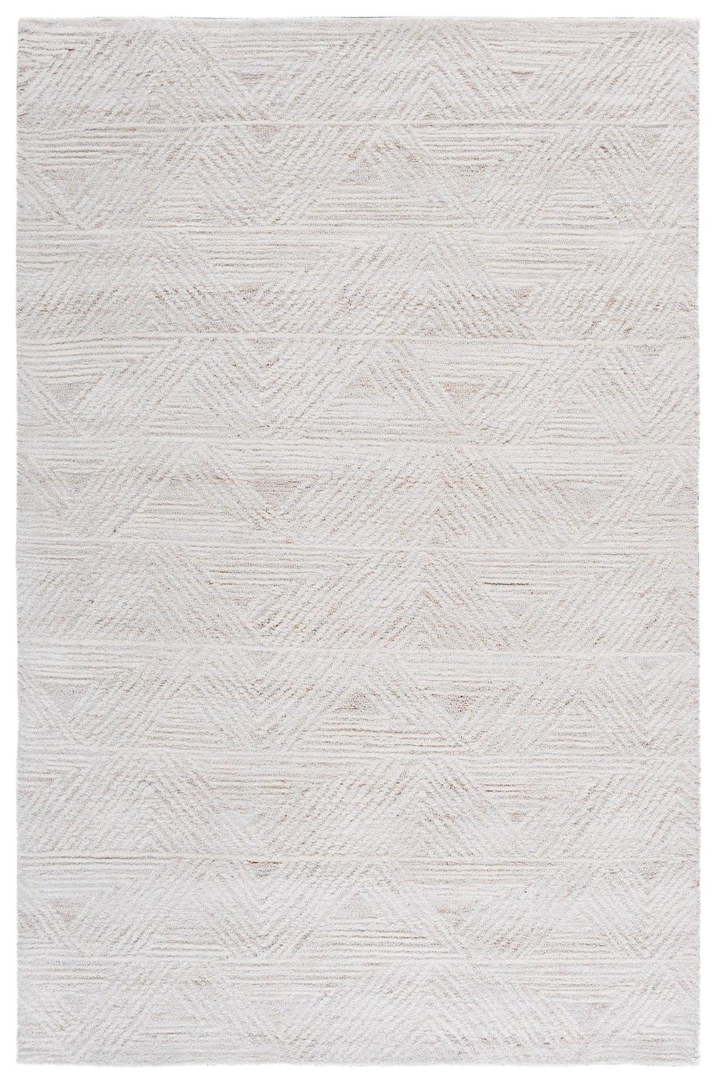 Safavieh Ebony Hand-tufted Wool-cotton Area Rug - Elegant Modern Design For Cozy Living Spaces And Decor Ivory ,Beige 80% Wool,20% Cotton Ebn217a-5